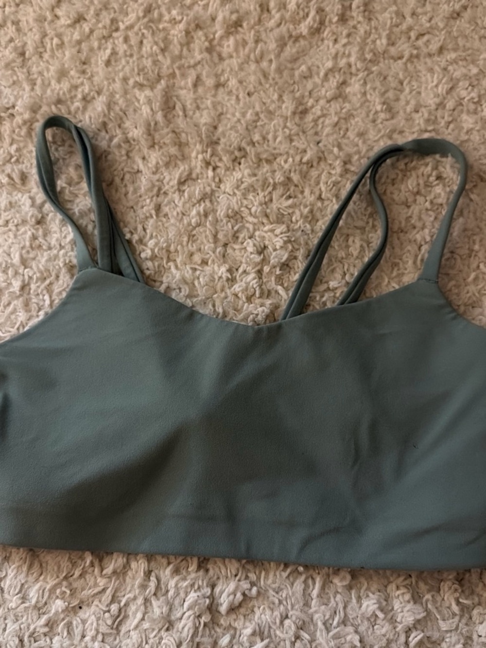all in motion Double-Strap Bralette in Sage Green